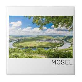 Moselle Loop Trittenheim Panorama Germany Souvenir Tegeltje