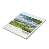 Moselle Loop Trittenheim Panorama Germany Souvenir Tegeltje (Zijkant)