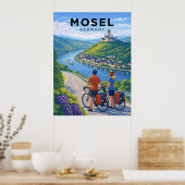 Moselrivier Duitsland Reis uit het verleden Poster (Keuken)