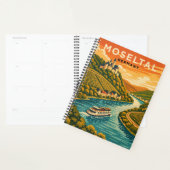 Moseltal Duitsland Vintage Reis Kunst Planner (Display)