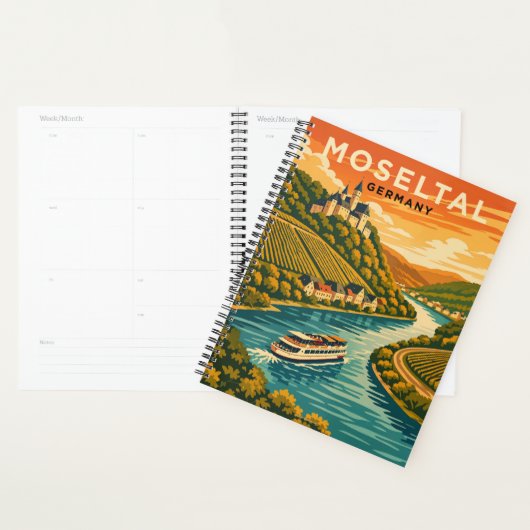 Moseltal Germany Vintage Travel Art Planner (Display)