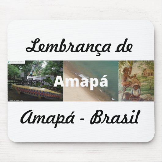 Mosepad lembrança de Amapá Muismat (Voorkant)