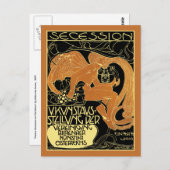 Moser Art Briefkaart: Weense Afscheidingskunsttent Briefkaart (Voorkant / Achterkant)