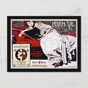 Moser Kolo 1900 - Lesen Sie - "Read Me" Briefkaart