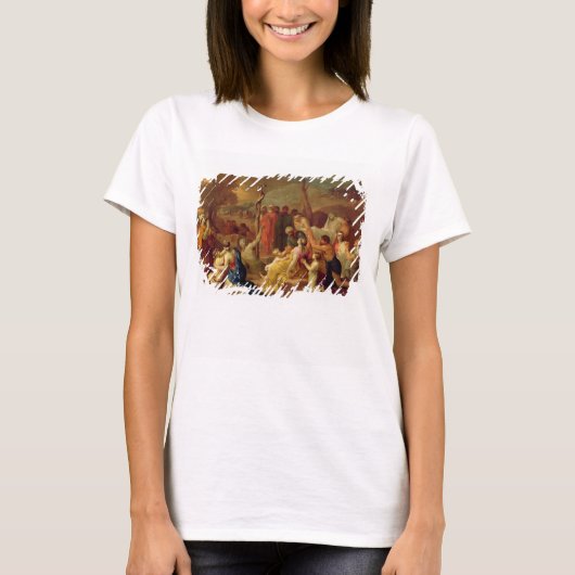 Moses and the Brazen Serpent, c.1653-54 (olie op c T-shirt (Voorkant)