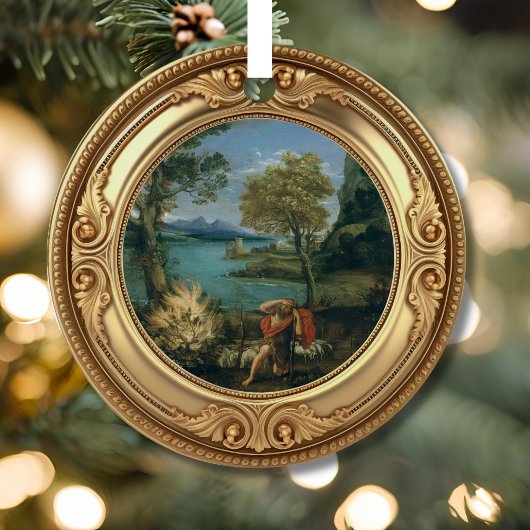 Moses and the Burning Bush Advent Jesse Tree Metalen Ornament