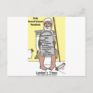 Moses' Bathroom Reading Funny Gifts & T - shirts Briefkaart