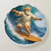 Moses biblical art pillow product de rond kussen (Achterkant)