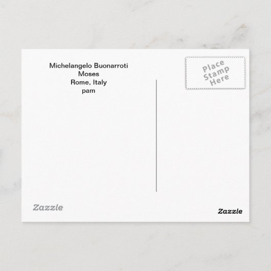 Moses Briefkaart (Achterkant)