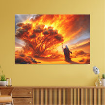 Moses Burning Struik Canvas Afbeelding 1