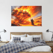 Moses Burning Struik Canvas Afbeelding 1 (Insitu (Slaapkamer))