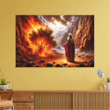 Moses Burning Struik Canvas Afbeelding 2