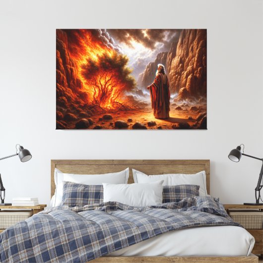 Moses Burning Struik Canvas Afbeelding 2 (Insitu (Slaapkamer))