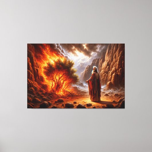 Moses Burning Struik Canvas Afbeelding 2 Afdruk (Voorkant)