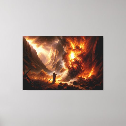 Moses Burning Struik Canvas Afbeelding 3 (Voorkant)