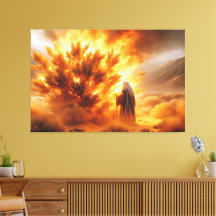 Moses Burning Struik Canvas Afbeelding 5