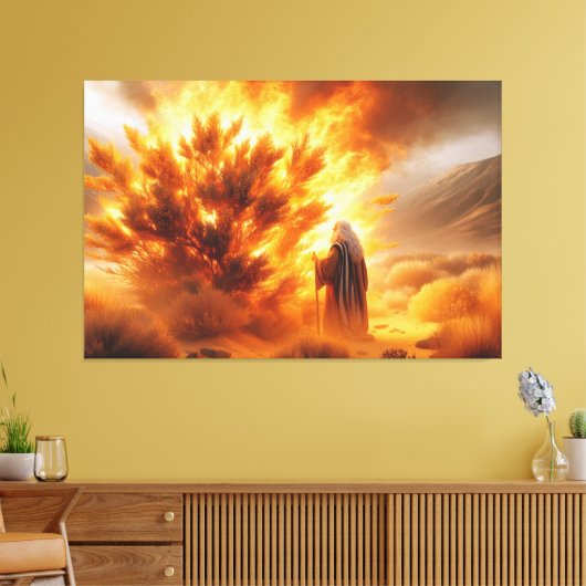 Moses Burning Struik Canvas Afbeelding 5 (Insitu (Woonkamer))