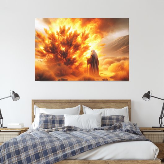 Moses Burning Struik Canvas Afbeelding 5 (Insitu (Slaapkamer))