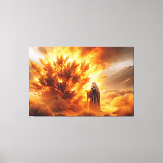 Moses Burning Struik Canvas Afbeelding 5 (Voorkant)