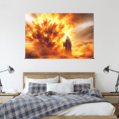 Moses Burning Struik Canvas Afbeelding 5 Afdruk (Insitu (Slaapkamer))