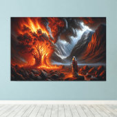 Moses Burning Struik Canvas Afbeelding 6 (Insitu (Houten vloer))