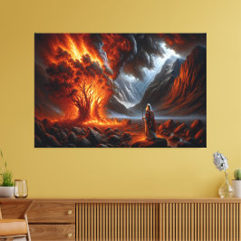 Moses Burning Struik Canvas Afbeelding 6