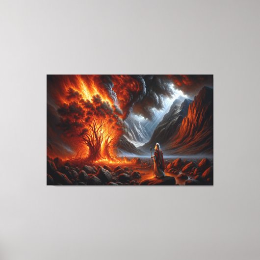 Moses Burning Struik Canvas Afbeelding 6 (Voorkant)