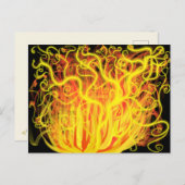Moses Burning Struik Christelijke moderne Abstract Briefkaart (Voorkant / Achterkant)