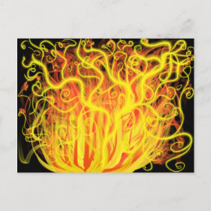 Moses Burning Struik Christelijke moderne Abstract Briefkaart
