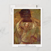 Moses by Rembrandt Harmenszoon Van Rijn Briefkaart (Voorkant / Achterkant)