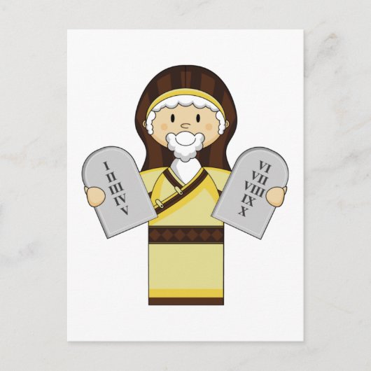 Moses Character Briefkaart (Voorkant)