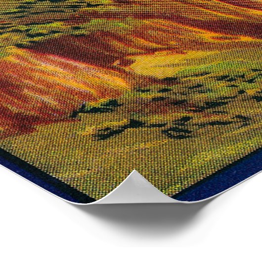 Moses Coulee Peach Label Poster (Hoek)