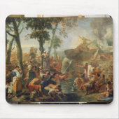 Moses Drawing Water from the Rock (olie op canvas) Muismat (Voorkant)