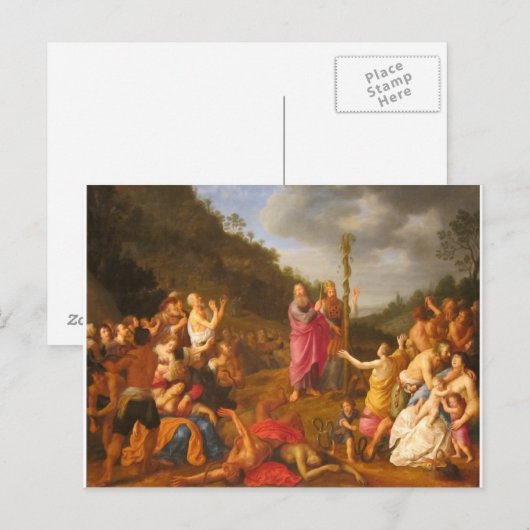 Moses en de Brazen Serpent Briefkaart (Voorkant / Achterkant)