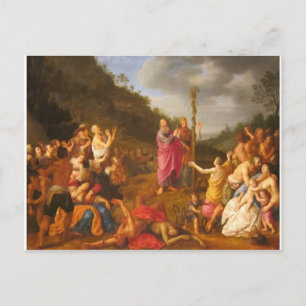 Moses en de Brazen Serpent Briefkaart