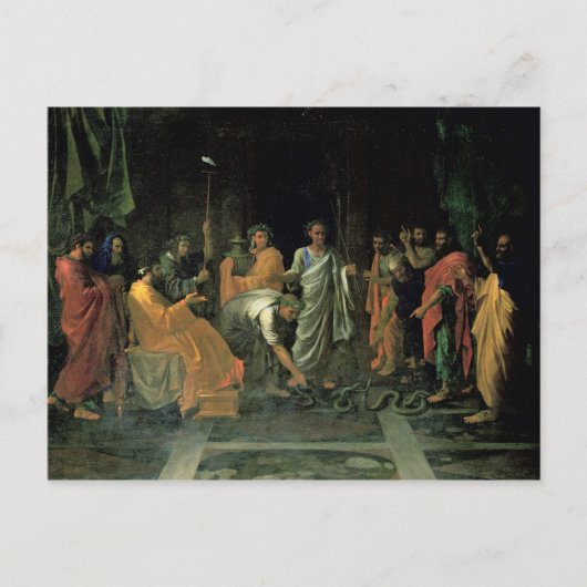 Moses en de Brazen Serpent (olie op doek) Briefkaart (Voorkant)