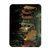 Moses en de Brazen Serpent (olie op doek) Magneet (Verticaal)