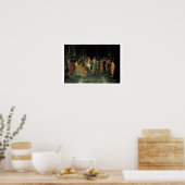 Moses en de Brazen Serpent (olie op doek) Poster (Keuken)