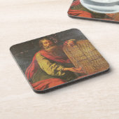 Moses en de tabletten van de wet bier onderzetter (Linkerzijde)