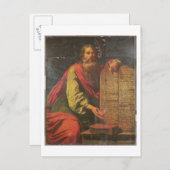 Moses en de tabletten van de wet briefkaart (Voorkant / Achterkant)