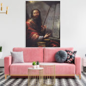 Moses en de tabletten van de wet canvas afdruk (Insitu (Woonkamer))