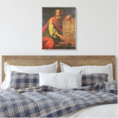Moses en de tabletten van de wet canvas afdruk (Insitu (Slaapkamer))