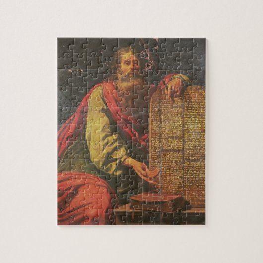 Moses en de tabletten van de wet legpuzzel (Verticaal)