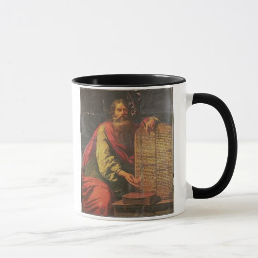 Moses en de tabletten van de wet mok (Rechts)