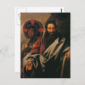 Moses en Zijne Ethiopische vrouw van Jacob Jordaen Briefkaart (Voorkant / Achterkant)