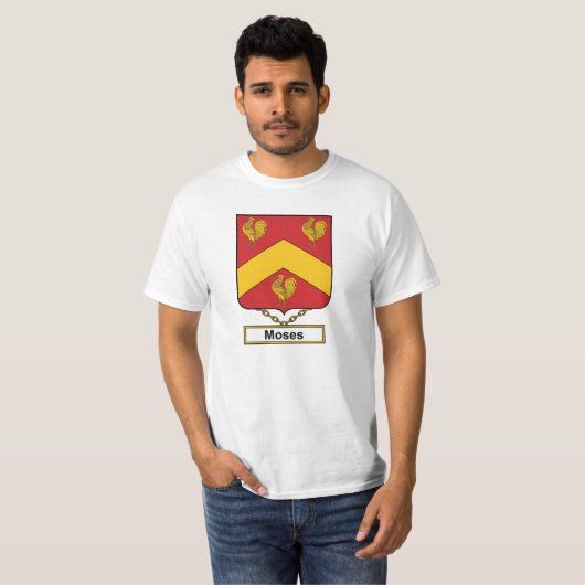 Moses Family Crest T-shirt (Voorkant volledig)
