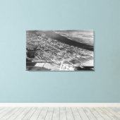 Moses Lake, WA Aerial Uitzicht of Town Photography Canvas Afdruk (Insitu (Houten vloer))
