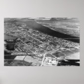 Moses Lake, WA Aerial Uitzicht of Town Photography Poster (Voorkant)