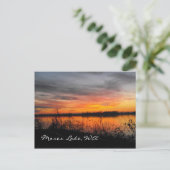 Moses Lake, WA sunset-postkaart Briefkaart (Staand voorkant)