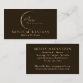 Moses Mediation I Monica Moses Visitekaartje (Voorkant / Achterkant)